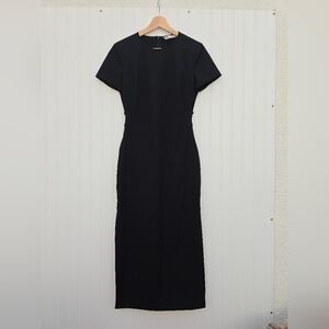 Zara black cut out maxi dressSize Xs 4437/309